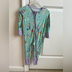 Little Sleepies 6-12 Months Pastel Tie-Dye Sleeper